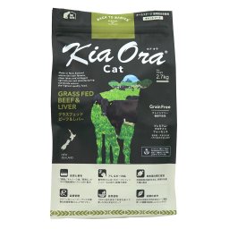 キアオラ KiaOra キャットフード グラスフェッドビーフ＆レバー 2.7kg 猫 ドライフード 総合栄養食 無添加 グレインフリー 全猫種用 オールブリード 