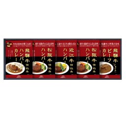 飛騨高山ファクトリー　松阪牛・近江牛・飛騨牛仕込みハンバーグ＆カレー詰合せ 【(税込)3780円→3402円 10％OFF】【熨斗・包装無料】