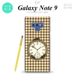 Galaxy Note 9 ギャラクシー ノート9 SC-01L SCV40 スマホケース カバー ハードケース チェック時計 ベージュ nk-note9-1222[スマホ,スマホケース,スマホカバー,ケース,カバー,ジャケット]