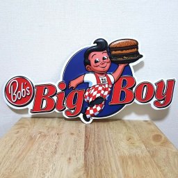 ブリキ看板 可愛い US embossed SIGN BIG BOY エンボスメタルサイン ビッグボーイ 正規ライセンス品 ガレージ ハンバーガー プレート 壁飾り アメリカン おしゃれ 雑貨 インテリア ディスプレイ かわいい カフェ 店舗