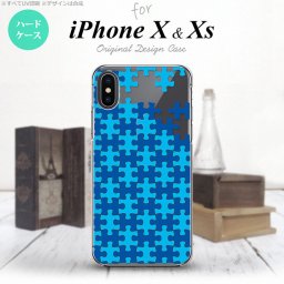 【iPhoneX】【スマホケース/スマホカバー】【アイフォンX】iPhoneX スマホケース カバー アイフォンX パズル 青 nk-ipx-1205【メール便送料無料】