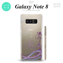 【SC01K】【スマホケース/スマホカバー】【ギャラクシー ノート8】SC01K スマホケース Galaxy Note8 SC-01K カバー ギャラクシー ノート8 草 紫 nk-sc01k-1623【メール便送料無料】