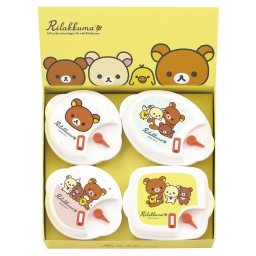 【ギフト対応無料】リラックマ 電子レンジ容器4P (RK-34) ※送料無料(北海道・沖縄は除く)