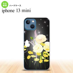 iPhone13mini iPhone13 mini ケース ハードケース 花柄 ミックス D 黒  nk-i13m-286