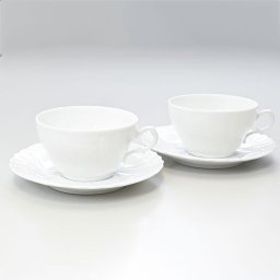 リチャードジノリ ジノリ1735 Richard Ginori ペア 2個セット ベッキオホワイト ティーカップ＆ソーサー 240ｍｌ 洋食器 白い食器 002RG00FTZ401 0240B0 洋食器 送別会 誕生日 お中元 還暦祝い 結婚祝い 結婚式 高級 父の日 母の日【スペシャルラッピング1100円(別売り)】 即日発送 成人祝い ホワイトデー