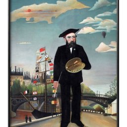 アンリ ルソー 私自身：肖像＝風景 A3 サイズ ポスター アート おしゃれ 絵画 インテリア 北欧 イラスト マット紙 艶消し アートパネル 額 フレーム デザイン 壁掛け ギフト 新築祝い ディスプレイ 引越し祝い　新生活　空間デザイン 
