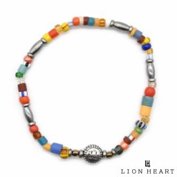 ライオンハート サンク コラボ ブレスレット ガラスビーズ 2023年モデル メンズ ブランド SunKu LION HEART