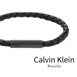 カルバンクライン 正規品 ショッパー付き レザーブレスレット メンズ シンプル おしゃれ ブラック レザー ステンレス 結婚記念日 誕生日 父 彼氏 夫 旦那 男友達 贈り物 ギフト 成人 卒業 入学