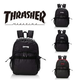 THRASHER スラッシャー デイパック THR-147 リュックサック バックパック B4 30L メンズ レディース 男女兼用 アウトドア 普段使い タウンユース 旅行 通学 学生 部活 おしゃれ 人気 黒色 スケートボード スケボ 送料無料