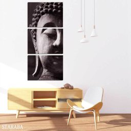 お釈迦様 仏像 インテリア ３枚セット  絵画 装飾  アート 人気 ホテル カフェ 旅館 リビング ファブリック 壁掛け 壁絵 オシャレ アートパネル 送料無料<br>