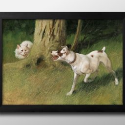 アルトゥール ヘイヤー Dog_and_Cat A3 サイズ ポスター アート おしゃれ 絵画 インテリア 北欧 イラスト マット紙 艶消し アートパネル 額 フレーム デザイン 壁掛け ギフト 新築祝い ディスプレイ 引越し祝い　新生活　空間デザイン 