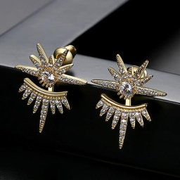 ピアス 両耳用 キュービックジルコニア 真鍮 ホワイト イエローゴールド ブラック スタッド 小粒 エレガント 大きめ 大ぶり ニッケルフリー シンボル e18120808
