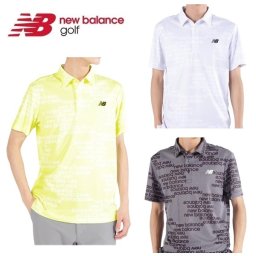 ニューバランス ゴルフ メンズ チェッカー×ロゴ×千鳥格子柄 半袖 カラーシャツ New Balance Golf 012-4168012 2024年春夏モデル お誕生日祝い お祝い 記念品 お父さん 父の日 彼氏 男性 30代 40代 50代 60代  還暦祝い 敬老の日 人気プレゼント プレゼント