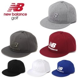 ニューバランス ゴルフ キャップ 刺繍ロゴ フラットブリムキャップ (MENS) new balance Golf 012-5987006 お誕生日祝い お祝い 記念品 お父さん 父の日 彼氏 男性 30代 40代 50代 60代 還暦祝い 敬老の日 人気プレゼント プレゼント