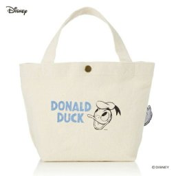 ディズニー ドナルドダック フェイス 帆布ミニトートバッグ ランチ Disney