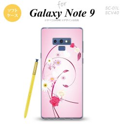 Galaxy Note 9 ギャラクシー ノート9 SC-01L SCV40 スマホケース カバー ソフトケース 花柄・ミックス ピンク nk-note9-tp273[スマホ,スマホケース,スマホカバー,ケース,カバー,ジャケット]