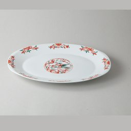 万暦赤絵楕円大皿 磁器 美濃焼 やきものの里から、暮らしを贈ります。　ギフト 食器 セット テーブルウェア