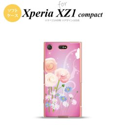 【SO02K】【スマホケース/スマホカバー】【エクスペリア XZ1】SO02K スマホケース Xperia XZ1 Compact SO-02K カバー エクスペリア XZ1 花柄・ミックス（C） ピンク nk-so02k-tp282【メール便送料無料】