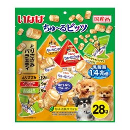 いなば ちゅ～るビッツ とりささみバラエティ 犬用 12g×28袋