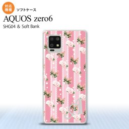 SHG04 SHG04 ZERO6 AQUOS zero6 スマホケース ソフトケース 花柄 バラ レース ピンク +アルファベット メンズ レディース nk-zero6-tp269i