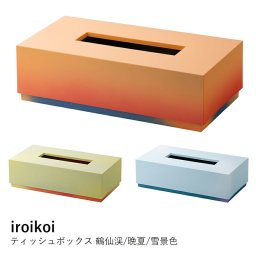 ティッシュボックス おしゃれ | iroikoi | 鶴仙渓 晩夏 雪景色 | ティッシュケース 石川県 加賀市 日本製 ギフト プレゼント 和風 モダン