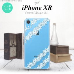 iPhoneXR iPhone XR スマホケース ハードケース レース 帯 A 白 メンズ レディース nk-ipxr-1098