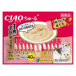 いなば CIAO ちゃおちゅ～る 1歳までの子ねこ用バラエティ 14g×40本
