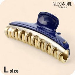 アレクサンドル ドゥ パリ ヘアクリップ レディース ブランド ALEXANDRE DE PARIS ヴァンドームLクリップ ICCL-12832-02-M5 MARINE