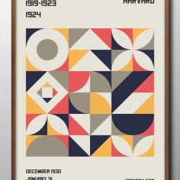 バウハウス BAUHAUS モダン A3 サイズ ポスター アート おしゃれ 絵画 インテリア 北欧 イラスト マット紙 艶消し アートパネル 額 フレーム デザイン 壁掛け ギフト 新築祝い ディスプレイ 引越し祝い　新生活　空間デザイン 