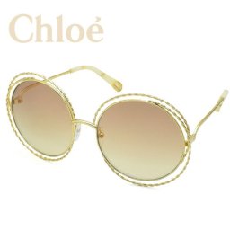 Chloe クロエ サングラス レディース シルバー ゴールド ライトブラウングラデーション ブランド ギフト プレゼント CE114ST-810