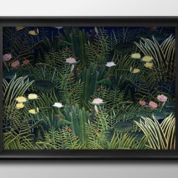アンリ ルソー オマージュ A3 サイズ ポスター アート おしゃれ 絵画 インテリア 北欧 イラスト マット紙 艶消し アートパネル 額 フレーム デザイン 壁掛け ギフト 新築祝い ディスプレイ 引越し祝い　新生活　空間デザイン 