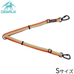ジウォーク GEWALK GW ダブル リーシュ エコ 2頭引きリード S オレンジ