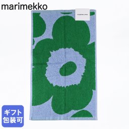 マリメッコ marimekko タオル ゲストタオル フェイスタオル 50×30cm Unikko ウニッコ ライトブルー グリーン 75755 075755 560 北欧雑貨 北欧デザイン 送別会 誕生日 お中元 結婚祝い 結婚式 高級 父の日 母の日【スペシャルラッピング660円(別売り)】 ホワイトデー ネコポス