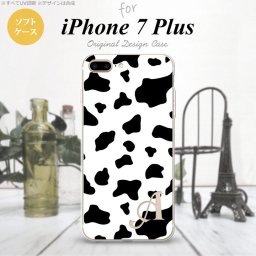 【iPhone7plus】【スマホケース/スマホカバー】【アイフォン7plus】iPhone7plus スマホケース カバー アイフォン7plus ソフトケース イニシャル 牛柄  nk-i7plus-tp480ini【メール便送料無料】