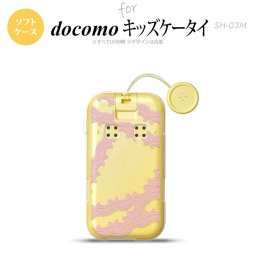 SH-03M キッズケータイSH-03M スマホケース ソフトケース レース 帯 B ピンク メンズ レディース nk-sh03m-tp1099