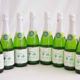 8本セット 山梨県産勝沼仕込みの甲州スパークリング白ワイン 720ml×8本