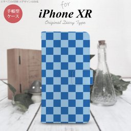 iPhoneXR iPhone XR 手帳型スマホケース カバー スクエア 青 水色  nk-004s-ipxr-dr769