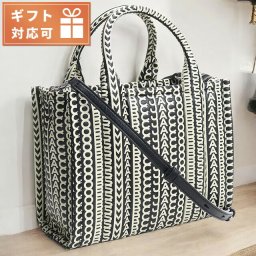 マーク・ジェイコブス トートバッグ レディース ブランド MARC JACOBS THE MINI TOTE レザー ベトナム 2S3HTT001H03 BLACK-WHITE ブラック ホワイト系 バッグ
