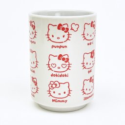 サンリオキャラクターズ ハローキティ 湯のみ いろいろフェイス 日本製 Sanrio