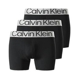 カルバンクライン Calvin Klein(CK) 肌着 ボクサーブリーフ 前閉じ マイクロファイバー ロゴ 3枚組 セット 男性用 下着 NB3075A 7V1 メンズ ブラック