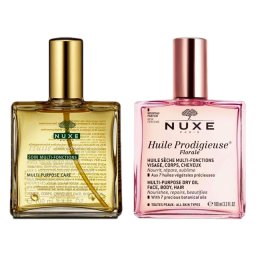 ニュクス プロディジュー オイル2点セット/ノーマル＋フローラル  100mlx2  |  NUXE  ボディオイル 美容グッズ コスメ化粧品 誕生日 クリスマス ホワイトデー 結婚記念日 ウエディングギフト 母の日 送別会 バレンタインデー 女性 彼女 妻奥さん 母お母さん 女友達