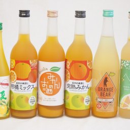 柑橘系のお酒特集 6本セット(みかんのお酒7度(愛知県) 紀州の梅酒と完熟みかん12度(和歌山県) 紀州の梅酒と柑橘ミックス12度(和歌山県) 高千穂日向夏14度(宮崎県) さわやかへべすリキュール14度(宮崎県) オレンジベアー7度(三重県)) 720