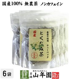 【国産100%】どくだみ茶 ティーパック 無農薬 1.5g×20パック×6袋セット ノンカフェイン 宮崎県産 どくだみ化粧水 ドクダミ お茶 健康茶 どくだみ茶 ドクダミ茶 妊婦 ダイエット セット ギフト プレゼント 敬老の日 2026 プチギフト 内祝い