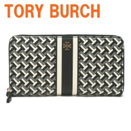 トリーバーチ TORYBURCH 財布 レディース 長財布 ラウンドファスナー レザー ブラック 黒 64279-003 ブランド 人気