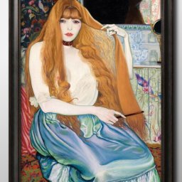 ルイ アンクタン Woman Combing Her Hair A3 サイズ ポスター アート おしゃれ 絵画 インテリア 北欧 イラスト マット紙 艶消し アートパネル 額 フレーム デザイン 壁掛け ギフト 新築祝い ディスプレイ 引越し祝い　新生活　空間デザイン 