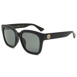 グッチ GUCCI アジアンフィット サングラス UVカット GG1338SK-001 アイウェア スクエア型 メンズ レディース ユニセックス ブラック+スモーク