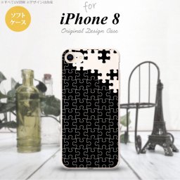 【iPhone8】【スマホケース/スマホカバー】【アイフォン8】iPhone8 スマホケース カバー アイフォン8 パズル 黒 nk-ip8-tp1201【メール便送料無料】