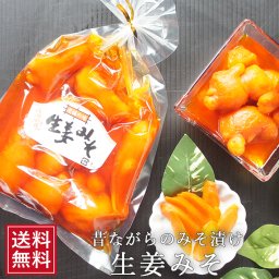 生姜みそ 240ｇ メール便 しょうが なまため おかず生姜 なまため ギフト ショウガ 漬物 味噌漬  ジンジャー 女性  酒の肴 グルメ 母の日