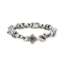 M's collection エムズコレクション  シルバー ブレスレット ホワイト 彼氏 メンズ