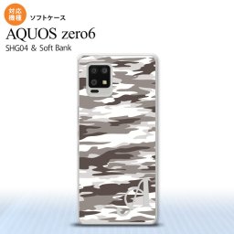 SHG04 SHG04 ZERO6 AQUOS zero6 スマホケース ソフトケース タイガー 迷彩 B グレー +アルファベット メンズ レディース nk-zero6-tp1161i